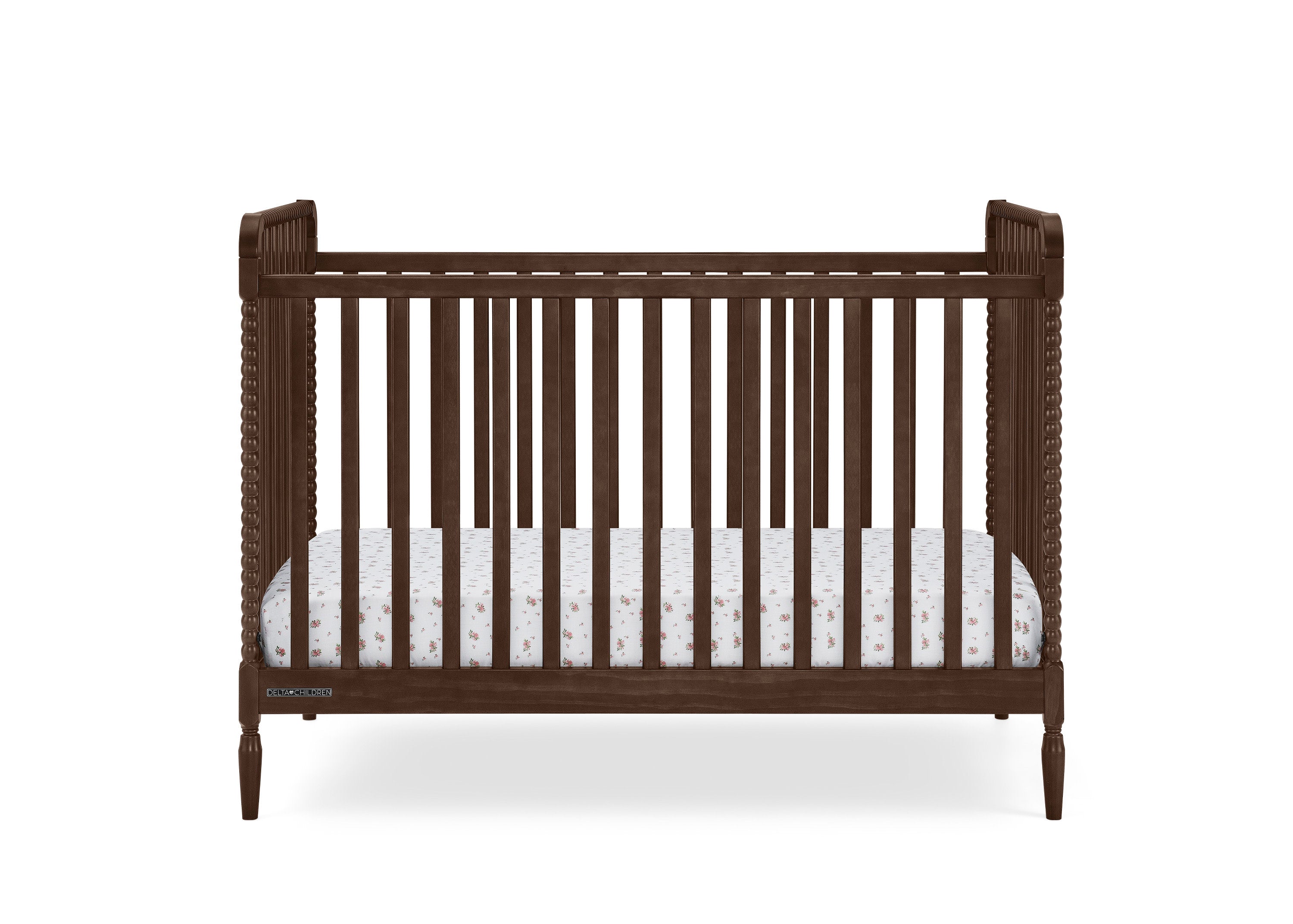 Lily 4-in-1 Convertible Baby Crib - White Nursery Furniture for Newborn to Toddler Bed | Perfect for Modern Nursery, Bedroom & Daycare