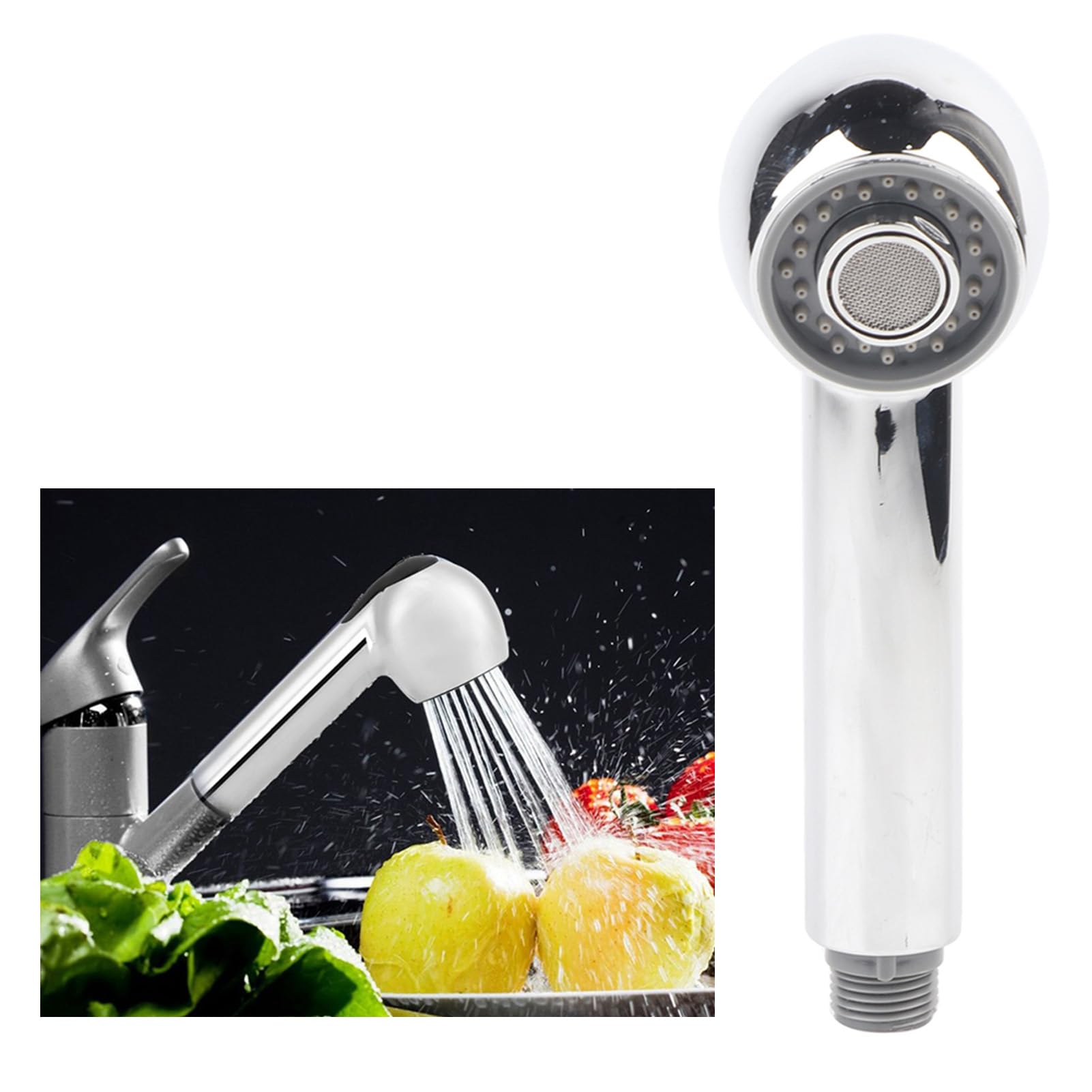 High-Quality Retractable Kitchen Faucet Spray Head with 3 Spray Modes - Pull Out Nozzle Replacement for Sink & Bathroom Tap - Perfect for Washing Dishes, Cleaning Vegetables, and Rinsing Countertops