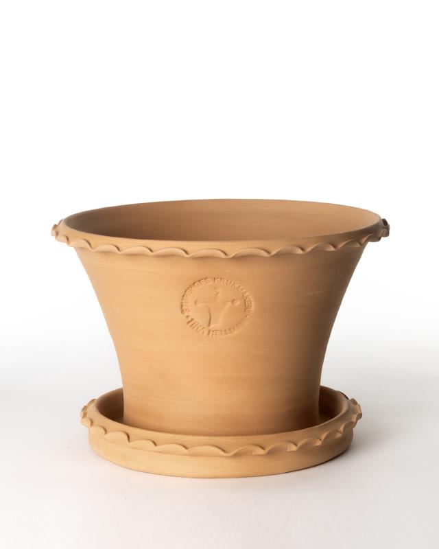 Kruka Sturehof Liljencrantz 20cm Ceramic Flower Pot - Elegant Indoor & Outdoor Plant Container for Home Decor, Garden, and Office Plants