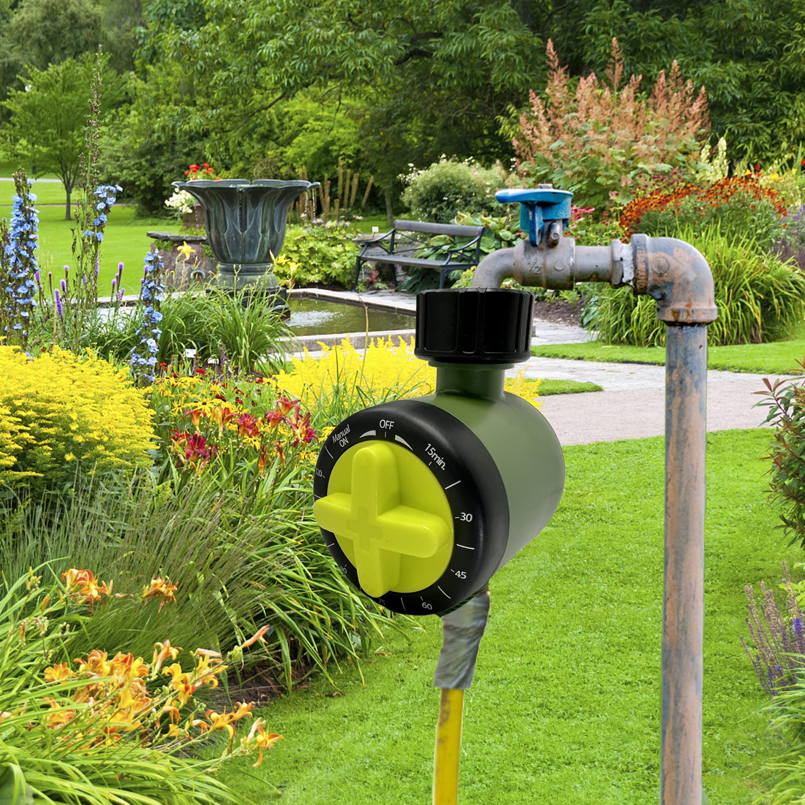 Automatic Garden Hose Water Timer - Smart Irrigation Timer for Outdoor Sprinkler System | Perfect for Yard, Lawn & Plant Watering Schedules