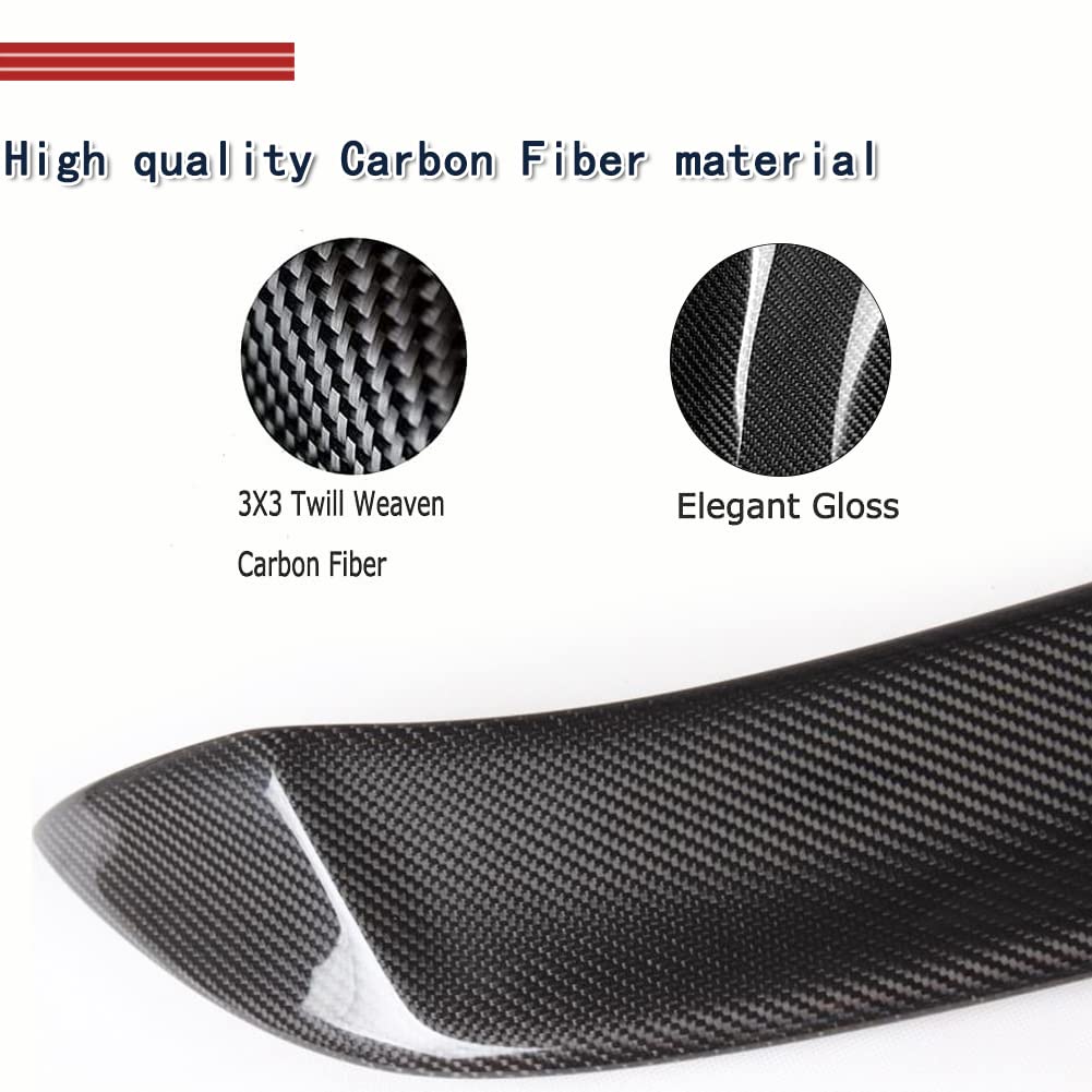 Carbon Fiber Roof Spoiler for Volkswagen Golf 6 MK6 (2010-2013) - Rear Window Lip Visor Wind Spoiler Wing - High Gloss Finish - Perfect for Street Racing & Car Shows