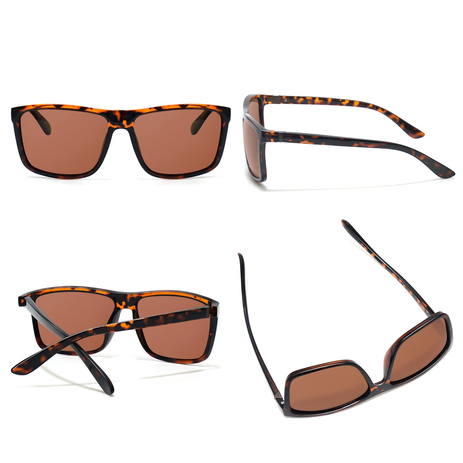 NIEEPA Men's Polarized Sports Sunglasses UV Protection Square Frame NP1007 - Perfect for Running, Cycling, Fishing & Outdoor Activities