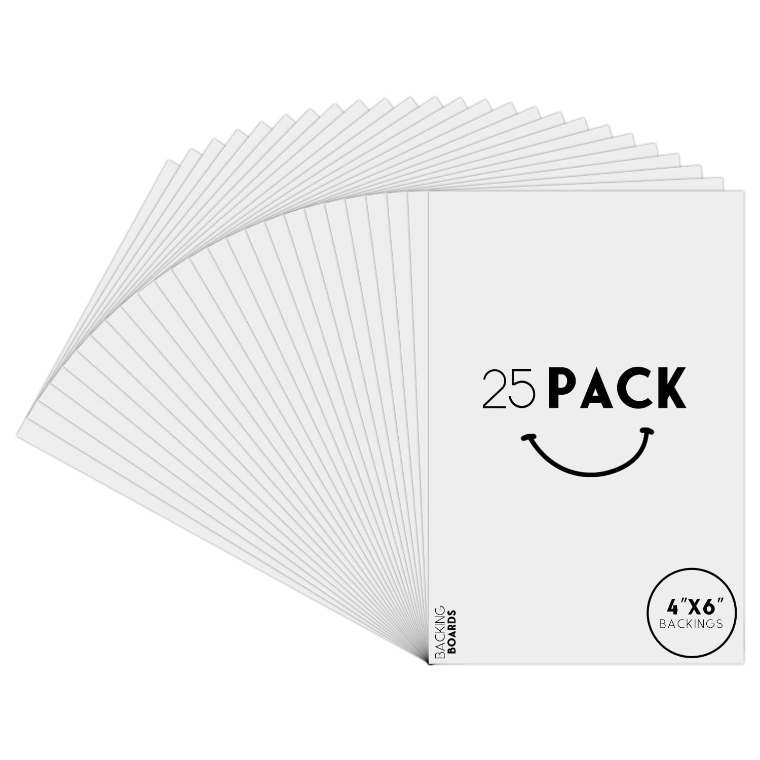 Golden State Art 4x6 Inch Picture Backing Boards - Pack of 25 Acid-Free Backer Boards for Photo Frames, Artwork & Picture Display - Perfect for Home Decor, Scrapbooking & Professional Photography