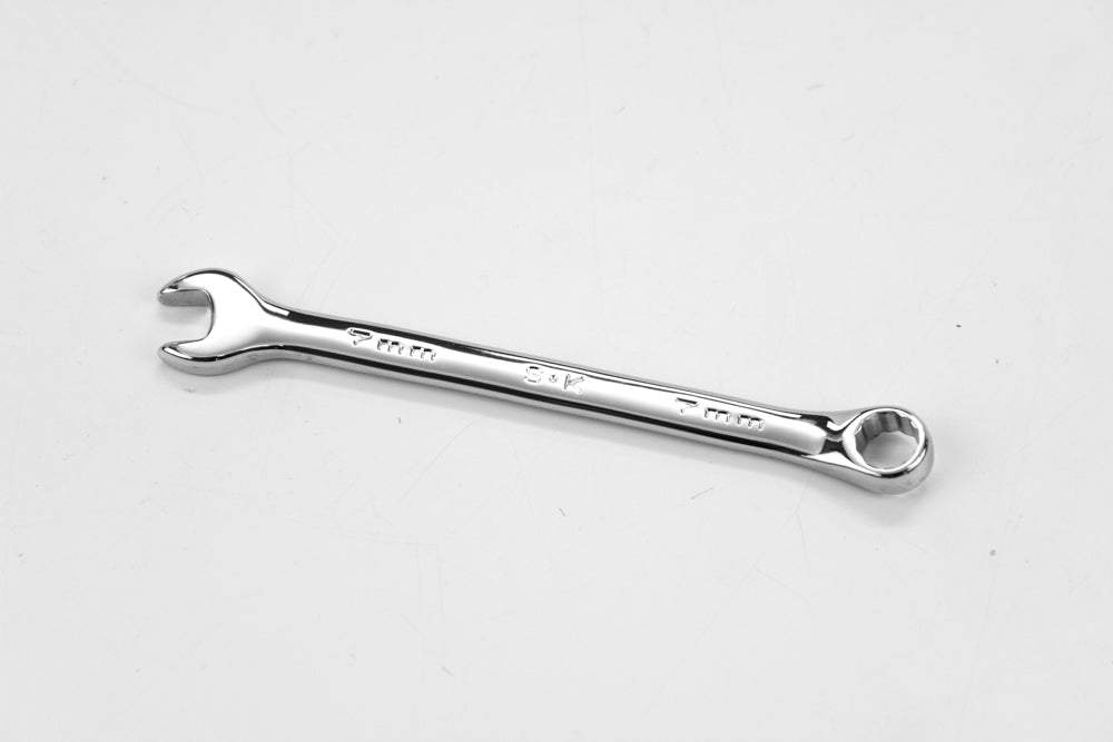 7mm 12-Point Metric Combination Wrench - Chrome Plated for Automotive, Machinery & DIY Repairs | Professional Grade Tool for Tight Spaces & Heavy-Duty Use