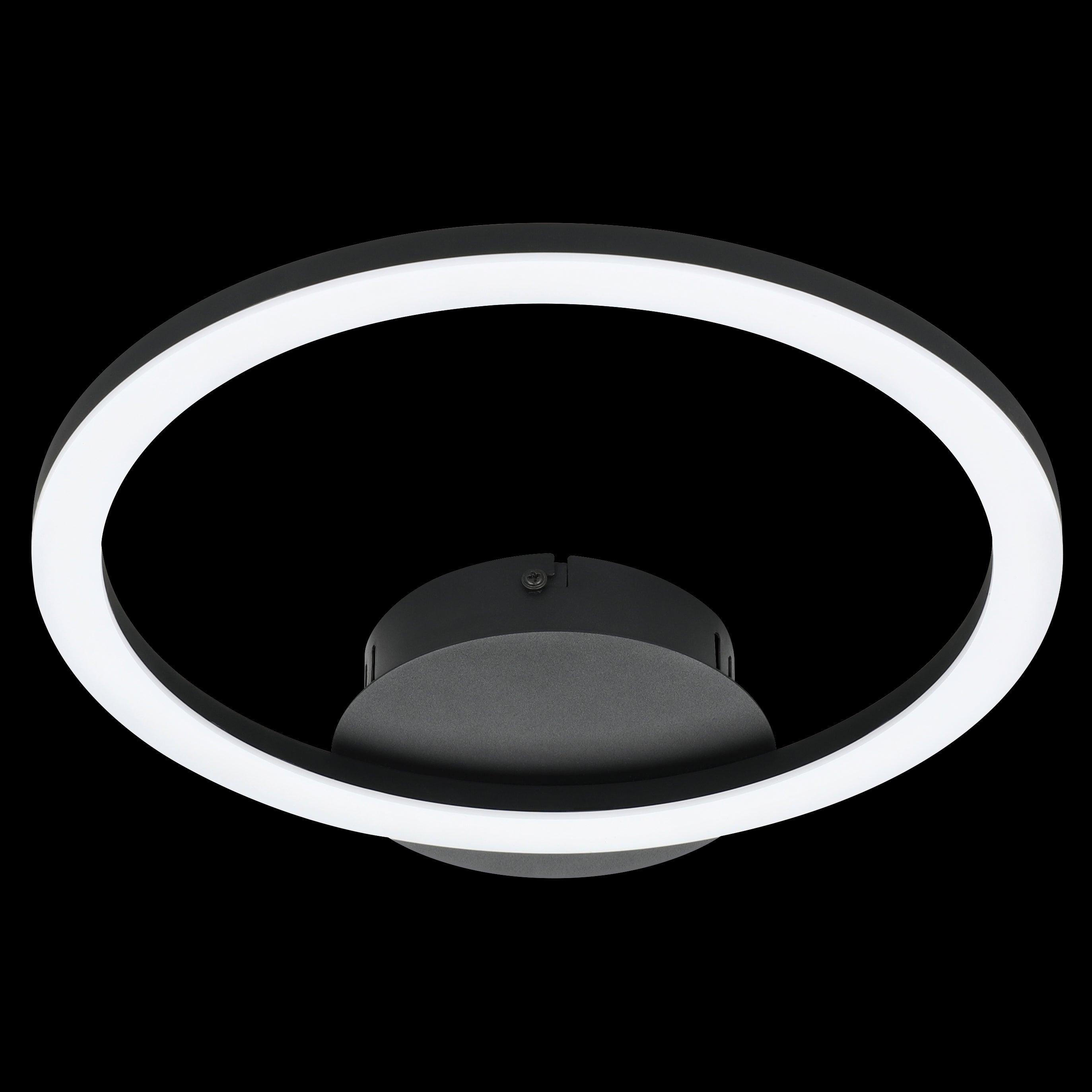 Eglo Connect Parrapos Z Smart LED Round Flush Mount Ceiling Light - Dimmable WiFi-Enabled Lighting for Bedroom, Living Room & Kitchen