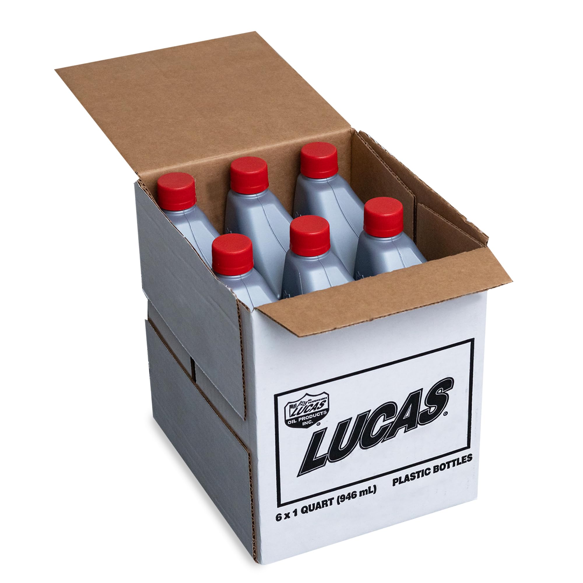 Lucas Oil 10054 Synthetic 20W-50 High Performance Motor Oil - 1 Quart (6 Pack) | Premium Engine Protection for Cars, Trucks & Motorcycles | Ideal for High Mileage & Extreme Temperature Conditions