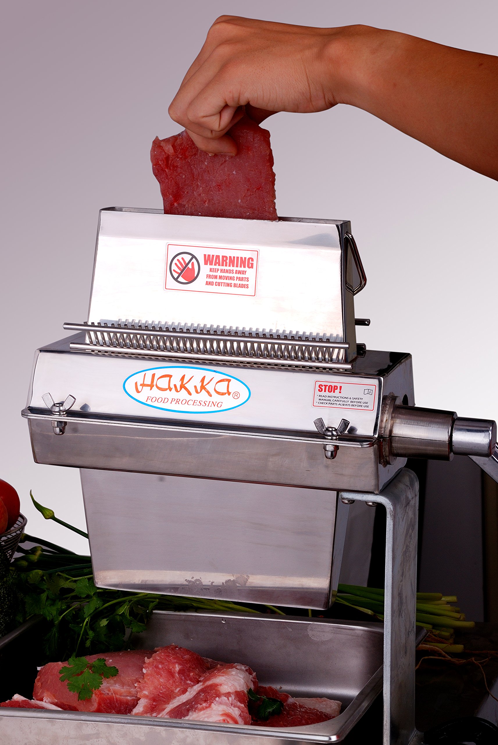 Premium Stainless Steel Meat Tenderizer Tool - 5 Inch (125mm) Commercial-Grade Manual Meat Pounder with 27 Knife Blades for Steak, Chicken & Beef - Perfect for Restaurants, Home Kitchens & BBQ Grilling