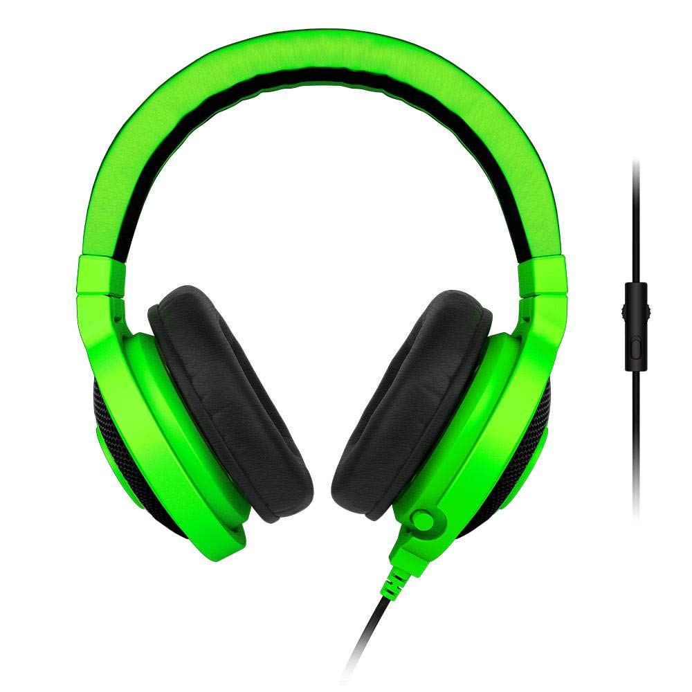 Razer Kraken Pro Analog Gaming Headset for PC, Xbox One, PS4 - Lightweight & Comfortable Over-Ear Headphones with Noise Isolation - Perfect for Gaming, Streaming & Online Classes (Green)