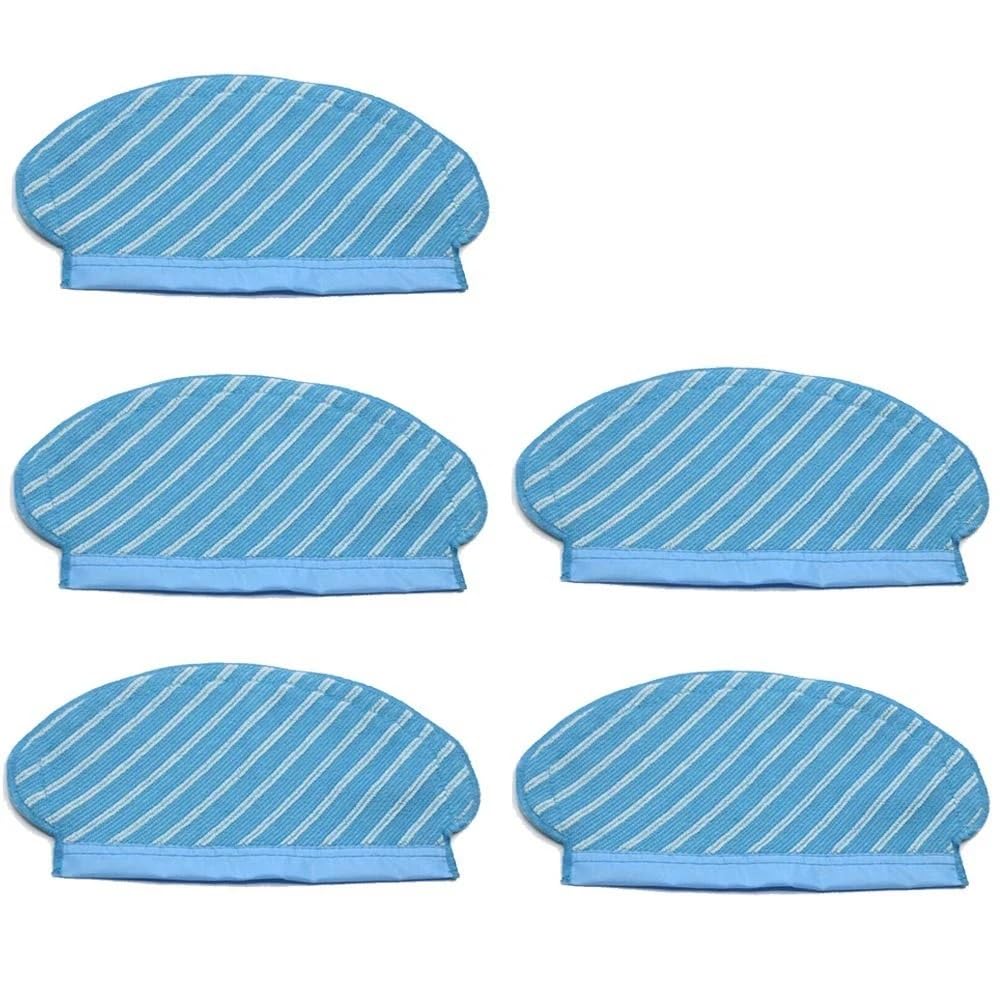 5Pcs Replacement Mop Cloths for Ecovacs Deebot OZMO 950/920 Robot Vacuum Cleaner - Washable & Reusable Cleaning Pads for Hardwood Floors & Tile Cleaning