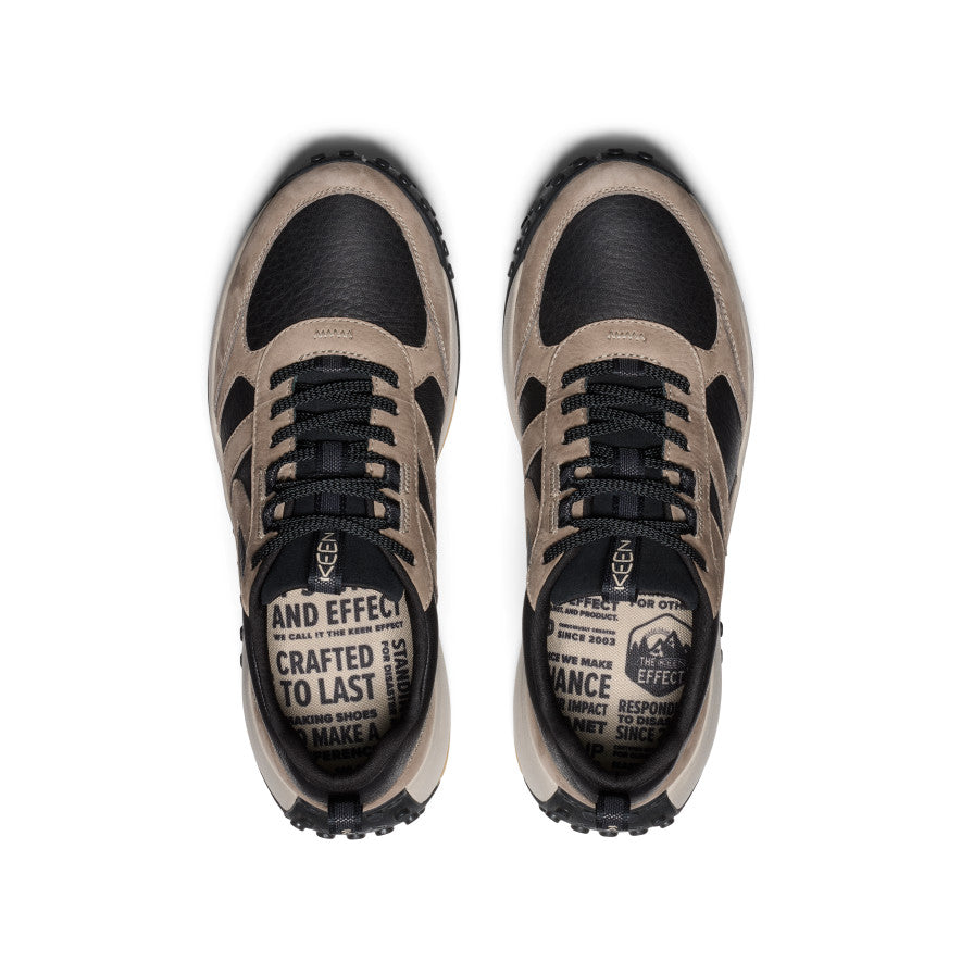 Men's KS86 Genuine Leather Sneakers - Brindle/Plaza Taupe Color | Comfortable Casual Shoes for Walking, Work & Everyday Wear