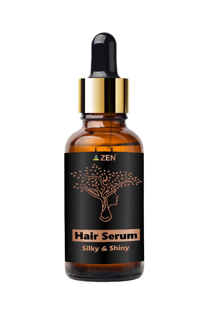 Zen Hair Serum for Women & Men - Silky, Shiny & Frizz-Free Hair Treatment with Vitamin E (30ml) - Perfect for Daily Use, Styling & Damaged Hair Repair