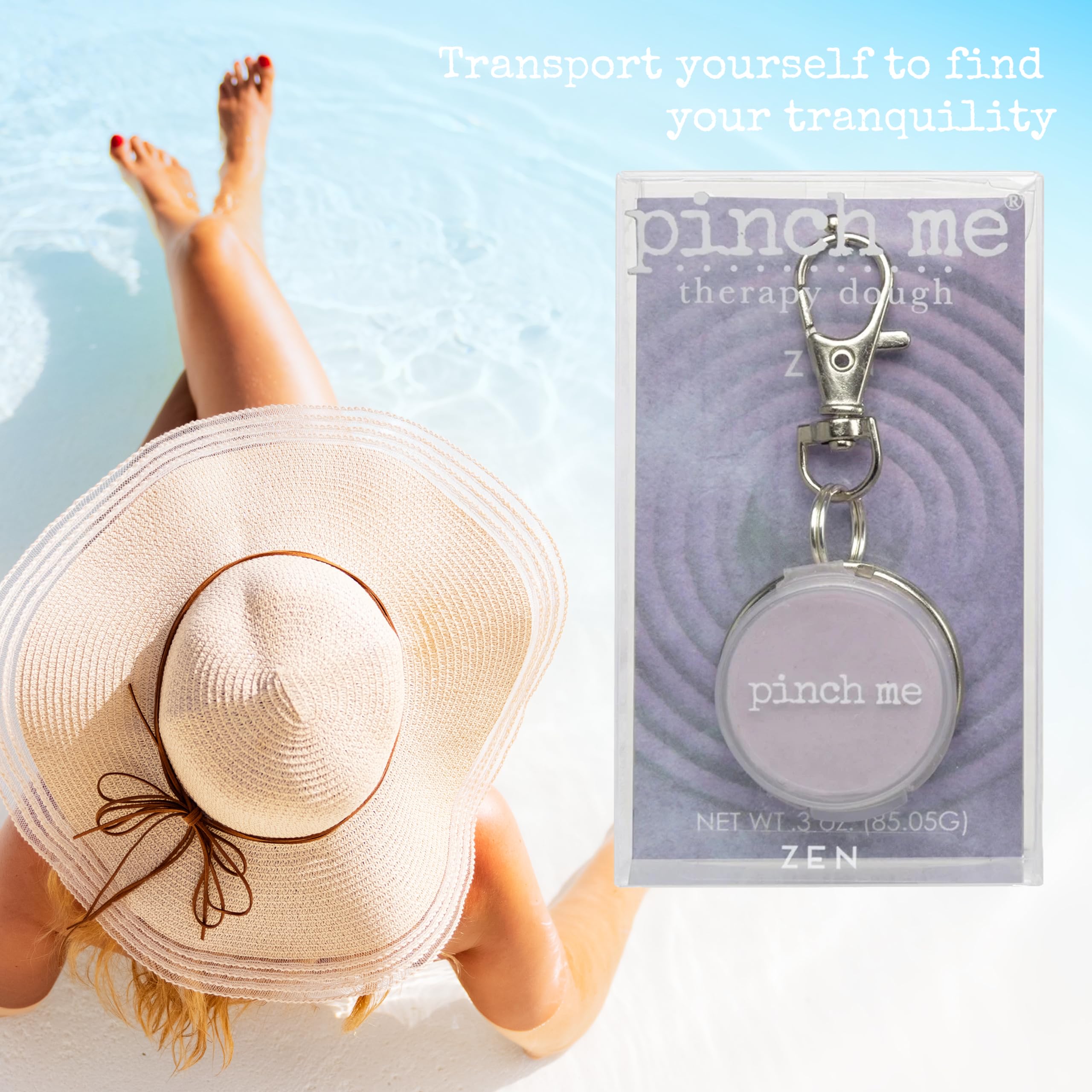 Pinch Me Therapy Dough Locket Set - Aromatherapy Stress Relief Putty with Clip-On Scented Locket (0.3oz) & 3oz Relaxation Dough - Perfect for Anxiety Relief, Office Stress, Mindfulness Practice & Sensory Play