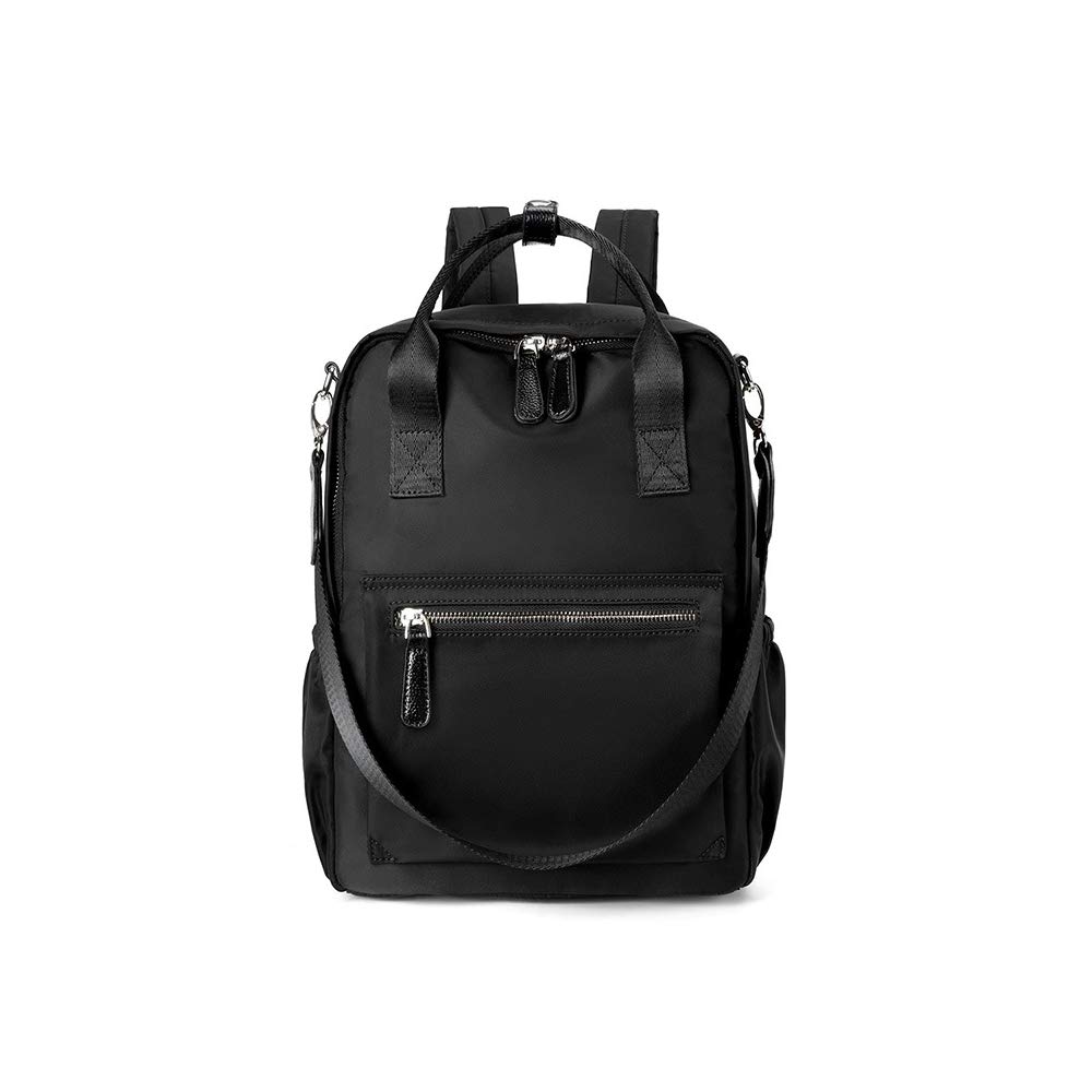 CONRUSER Women's Backpack Purse - Lightweight Waterproof Nylon Shoulder Bag for Travel, Casual Use & Daily Commute | Anti-Theft Small Backpack (Black) | Perfect for Work, School, Gym & Outdoor Adventures