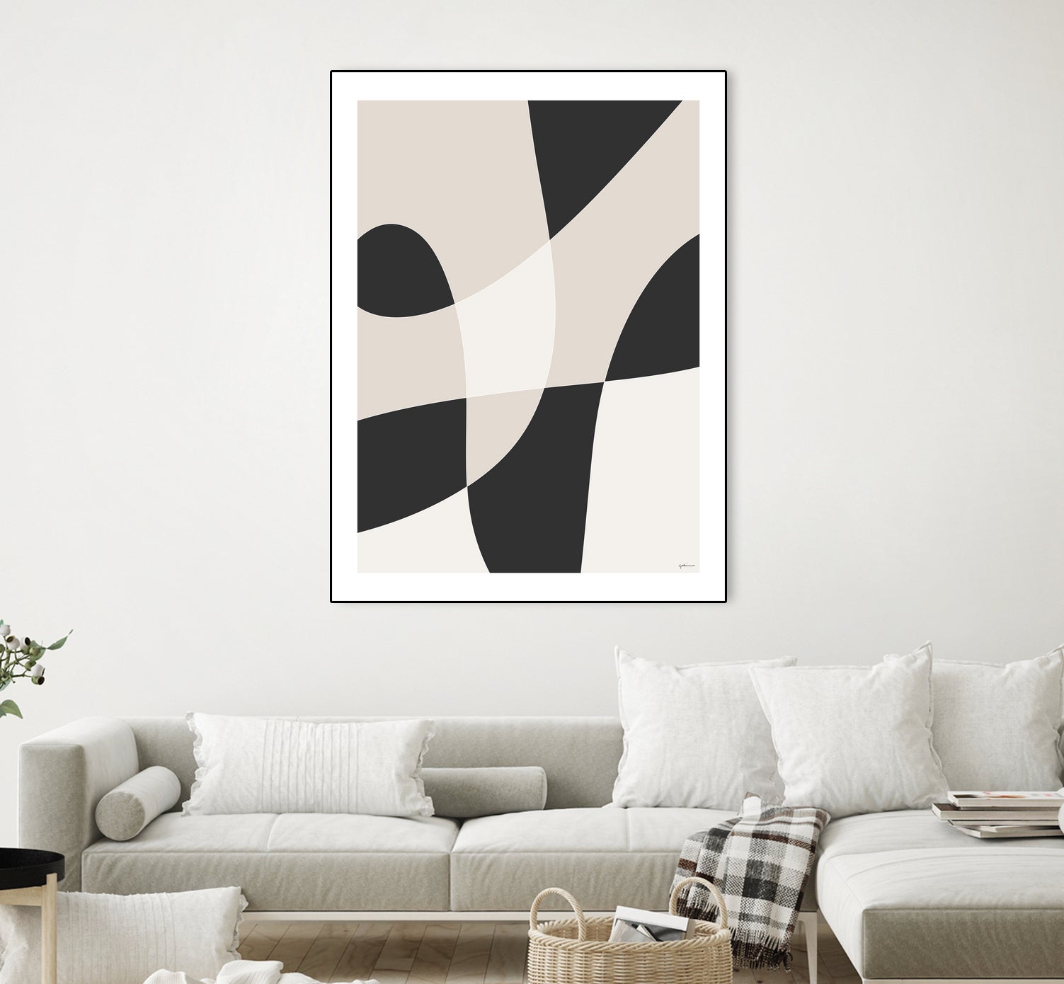 Art Graphique 1 - Premium Wall Art Decor for Home & Office | Modern Canvas Painting for Living Room, Bedroom & Office Spaces