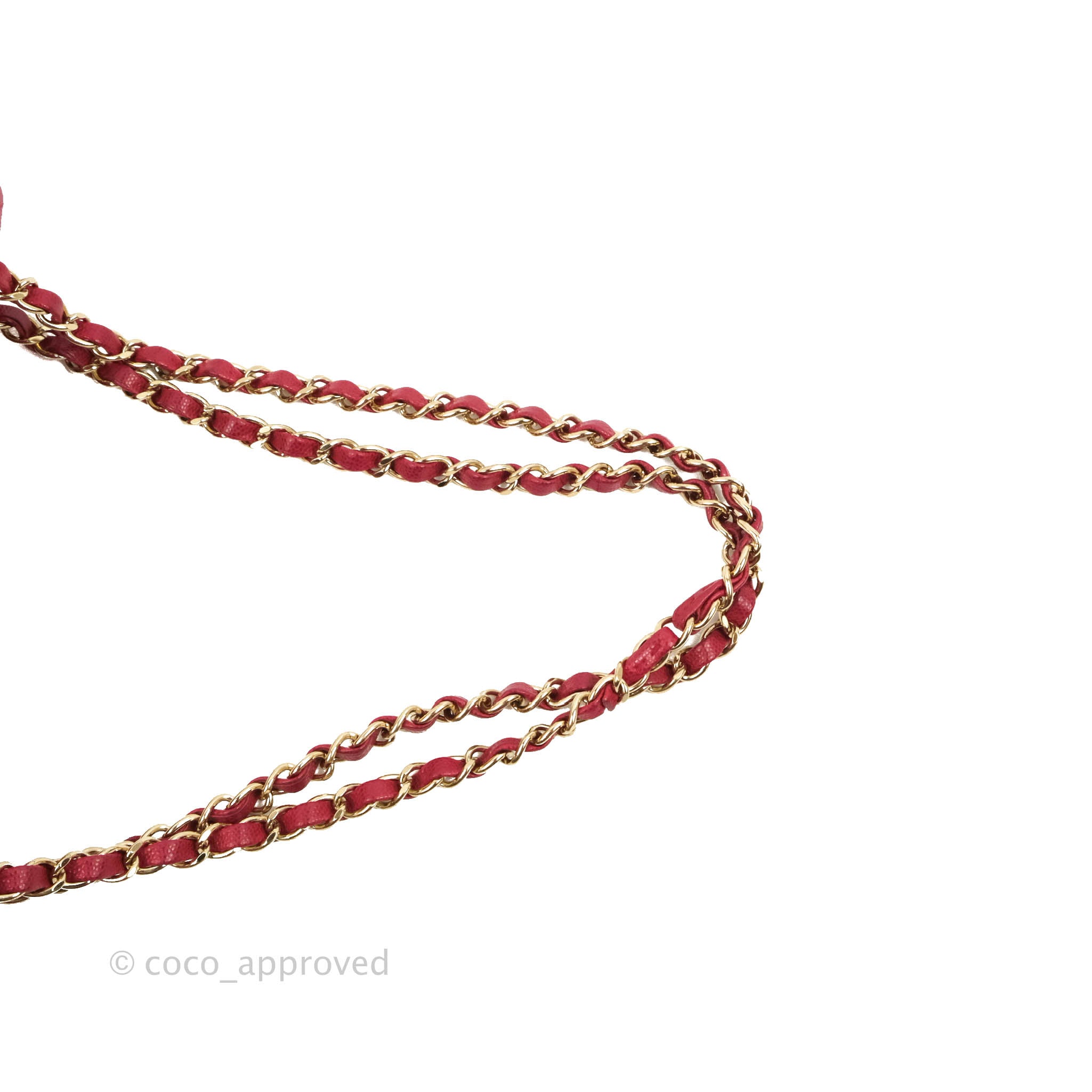 Chanel Classic M/L Medium Chevron Double Flap Bag in Cherry Red Caviar Leather with Gold Hardware - Perfect for Evening Events, Luxury Gifts & Fashionable Outfits