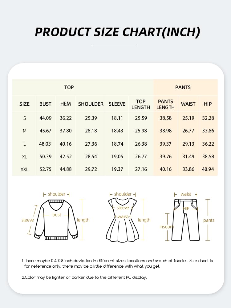 Nimsruc Women's 2-Piece Sweatsuit Set - Long Sleeve Pullover & Jogger Pants with Pockets | Casual Lounge Wear for Home, Gym, and Outdoor Activities