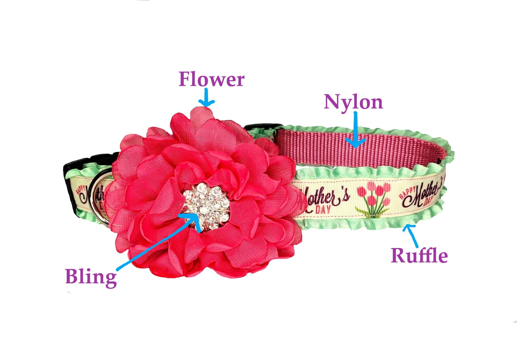 Tinkerbell Dog Collar - Sparkling Pet Collar with Bell for Small Dogs - Perfect for Daily Walks, Training & Costume Parties