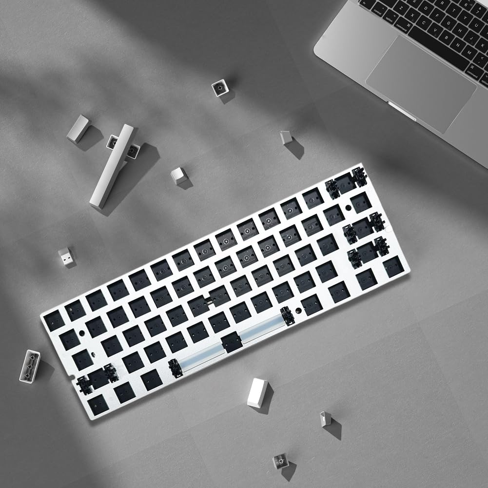 LYEAA RGB Wired Gaming Keyboard - Hot Swappable Mechanical PCB, Customizable Backlit Keyboard for PC Gamers | Perfect for Esports, Streaming & Late Night Gaming Sessions