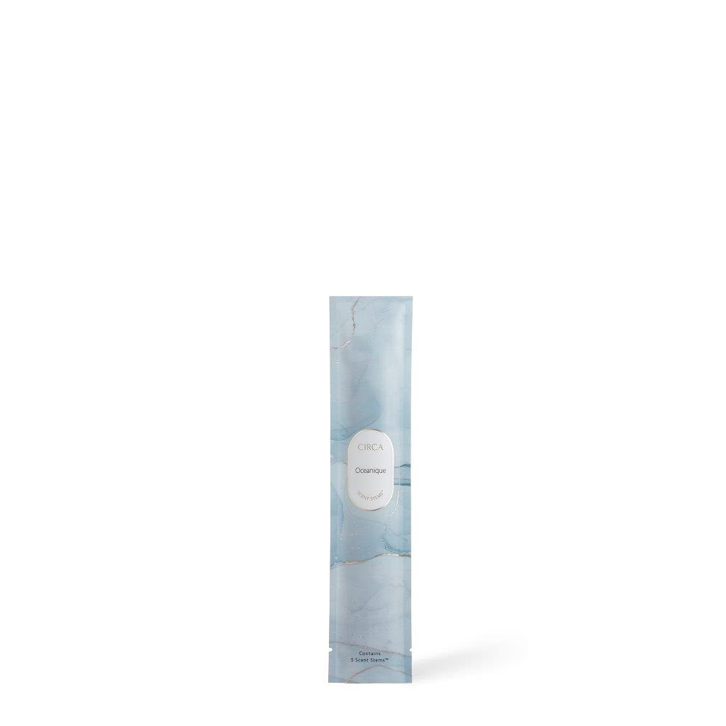 Circa Scent Stems™ Refill - Oceanique Fragrance Oil for Home Decor | Aromatherapy Diffuser Sticks for Relaxation & Stress Relief | Perfect for Living Room, Bedroom & Office Spaces