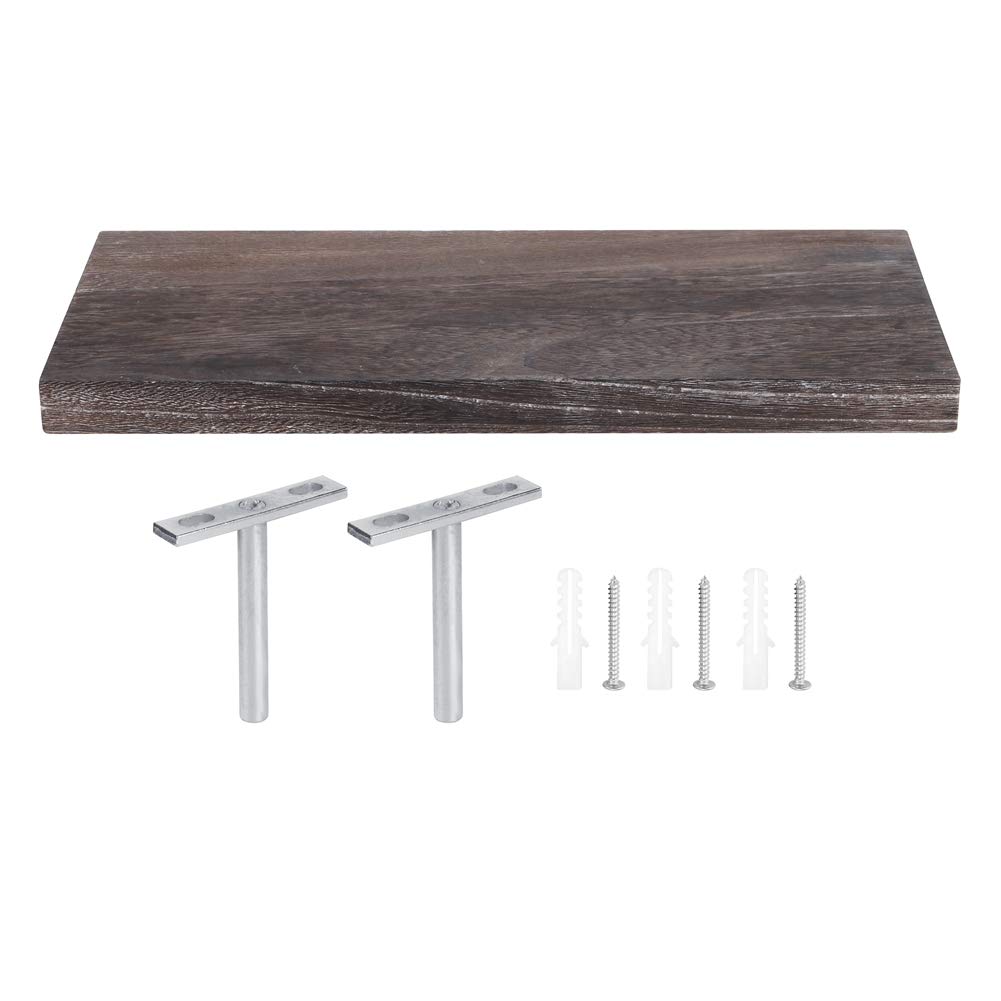 Floating Wall Shelf Set - Wooden Wall Storage Rack & Organizer | Space-Saving Home Decor for Living Room, Bedroom, Bathroom | Modern Wall Shelves for Books, Plants, Photos & Decorative Items