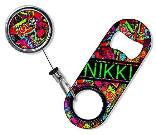 BarConic Mini Bottle Opener with Retractable Reel - Compact Keychain Bottle Cap Remover for Beer, Soda & Home Brewing - Perfect for Camping, Parties & Outdoor Adventures