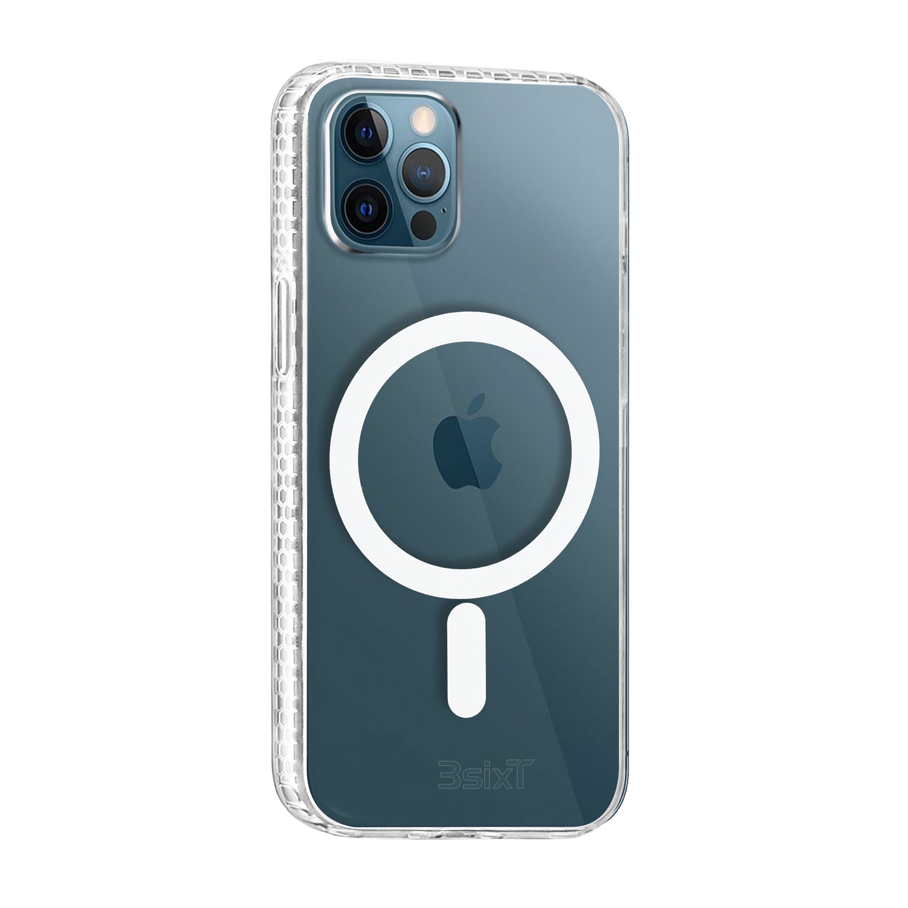 3sixT PureFlex 3.0 MagSafe Compatible Shockproof Bumper Cover - Clear Protective Case for iPhone 12 Pro Max - Perfect for Outdoor Activities & Daily Use