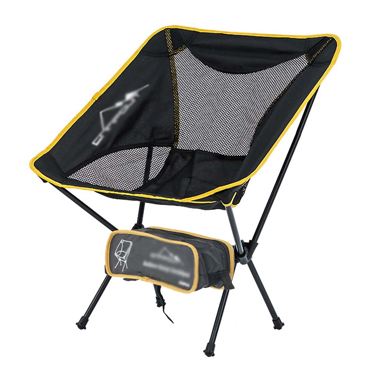 Ultralight Folding Beach Chair for Adults - Portable, Compact & Collapsible Camping Chair for Backpacking, Hiking, Picnic & Outdoor Travel - Perfect for Beach, Park & Backyard Relaxation
