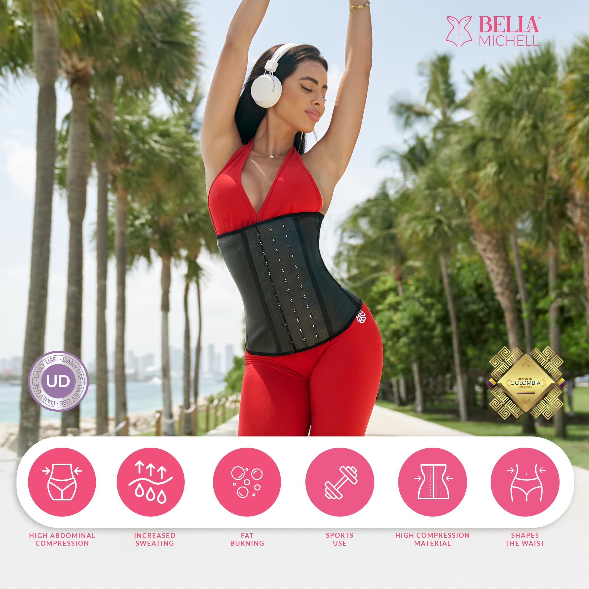 Premium Colombian High Waist Trainer for Women - Tummy Control Shapewear & Waist Cincher - Body Slimming Corset for Workouts, Postpartum & Everyday Wear