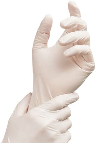 Premium Nitrile Gloves Powder-Free 4 Mil White (100 Count/Box) - Disposable Medical Exam Gloves for Healthcare, Food Handling & Cleaning