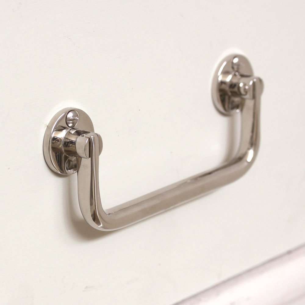 Polished Nickel Cabinet Lifting Handle - Heavy Duty Drawer Pull for Kitchen & Bathroom - Perfect for Cabinets, Dressers, and Furniture Upgrades