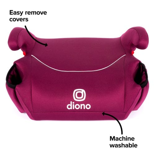 Diono Solana Backless Booster Car Seat (2 Pack) - Lightweight & Portable for Kids 3-12 Years - Perfect for Travel, School, and Carpooling