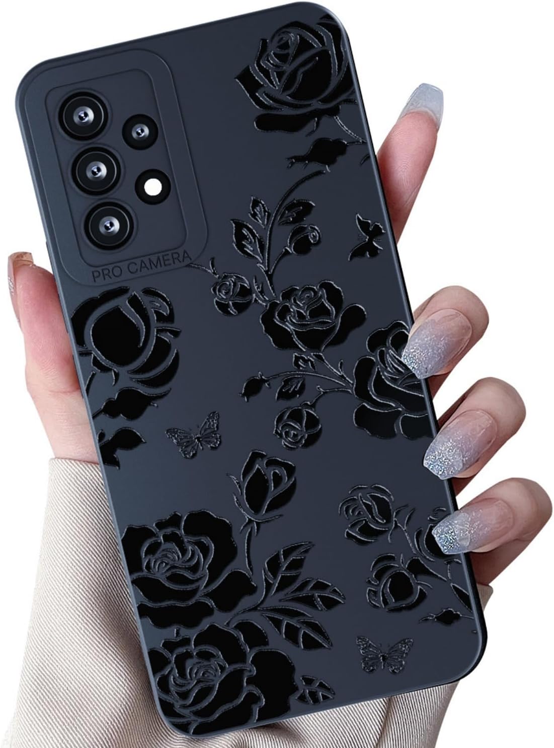 Samsung Galaxy S25 Plus Case - Flower Butterfly Design Soft Silicone Phone Cover - Slim Protective Shockproof Case for Everyday Use, Work & Travel