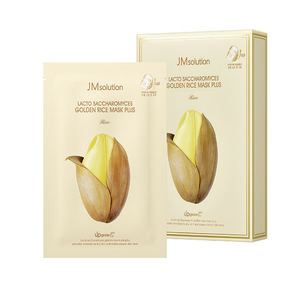 JMsolution Lacto Saccharomyces Golden Rice Mask Plus - Brightening & Hydrating Face Mask for Glowing Skin - Perfect for Daily Skincare & Spa Night Routine