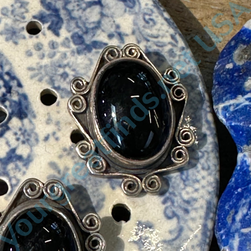 Sterling Silver Black Onyx Stud Earrings for Women - Hypoallergenic Pierced Post Earrings - Perfect for Parties, Weddings & Everyday Wear