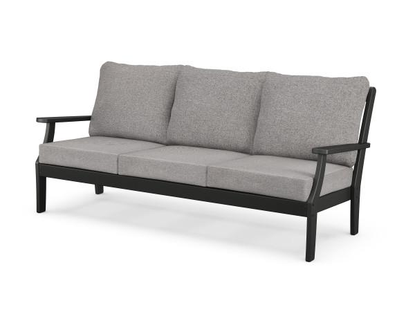 Polywood Braxton Deep Seating Sofa - Outdoor Patio Furniture Set for Garden, Poolside & Backyard Relaxation