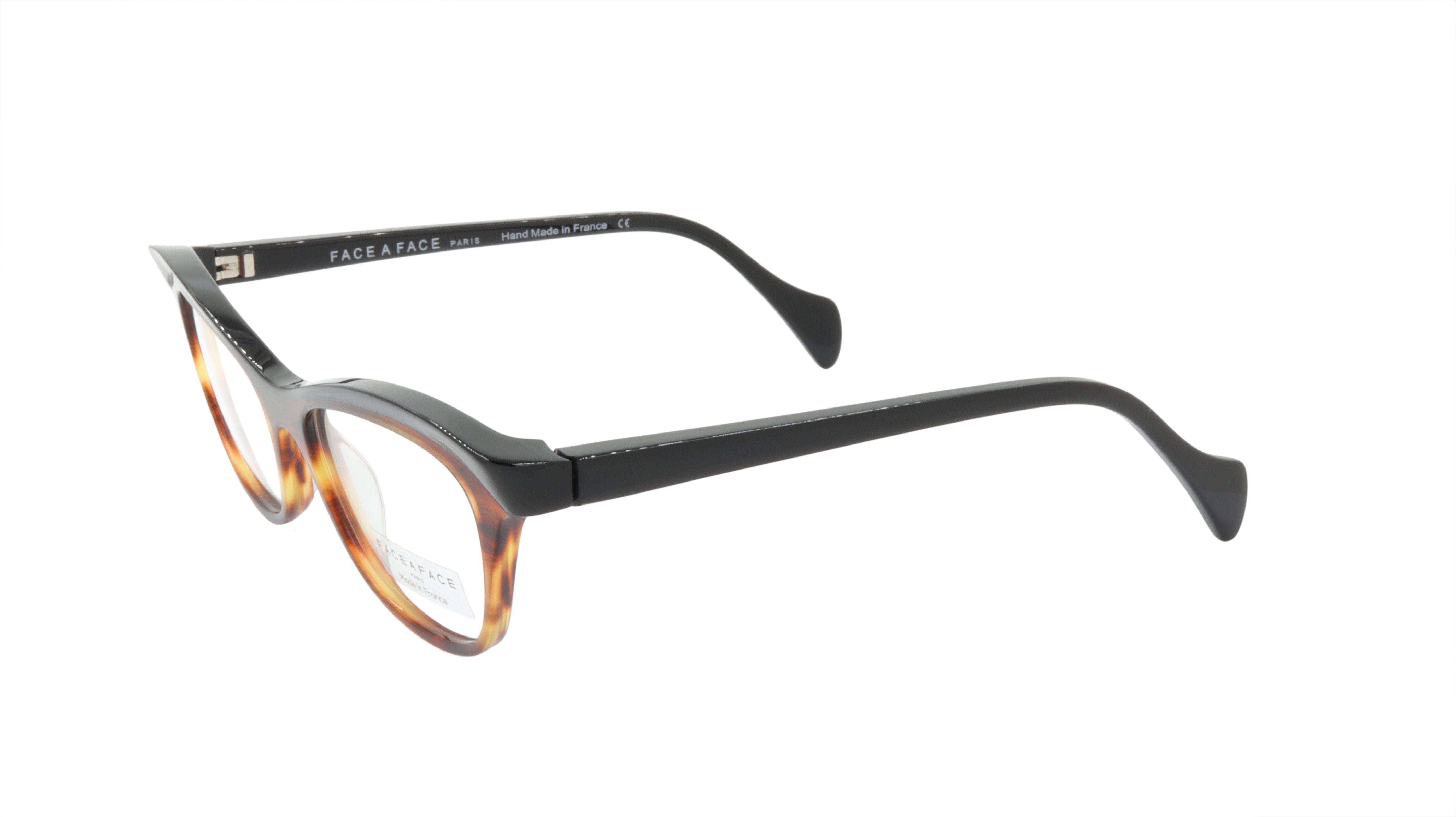 Face A Face GILDA 1 Eyeglasses Frame - Acetate Brown Horn Black | Premium Optical Glasses for Women & Men | Perfect for Work, Reading & Fashion Accessories