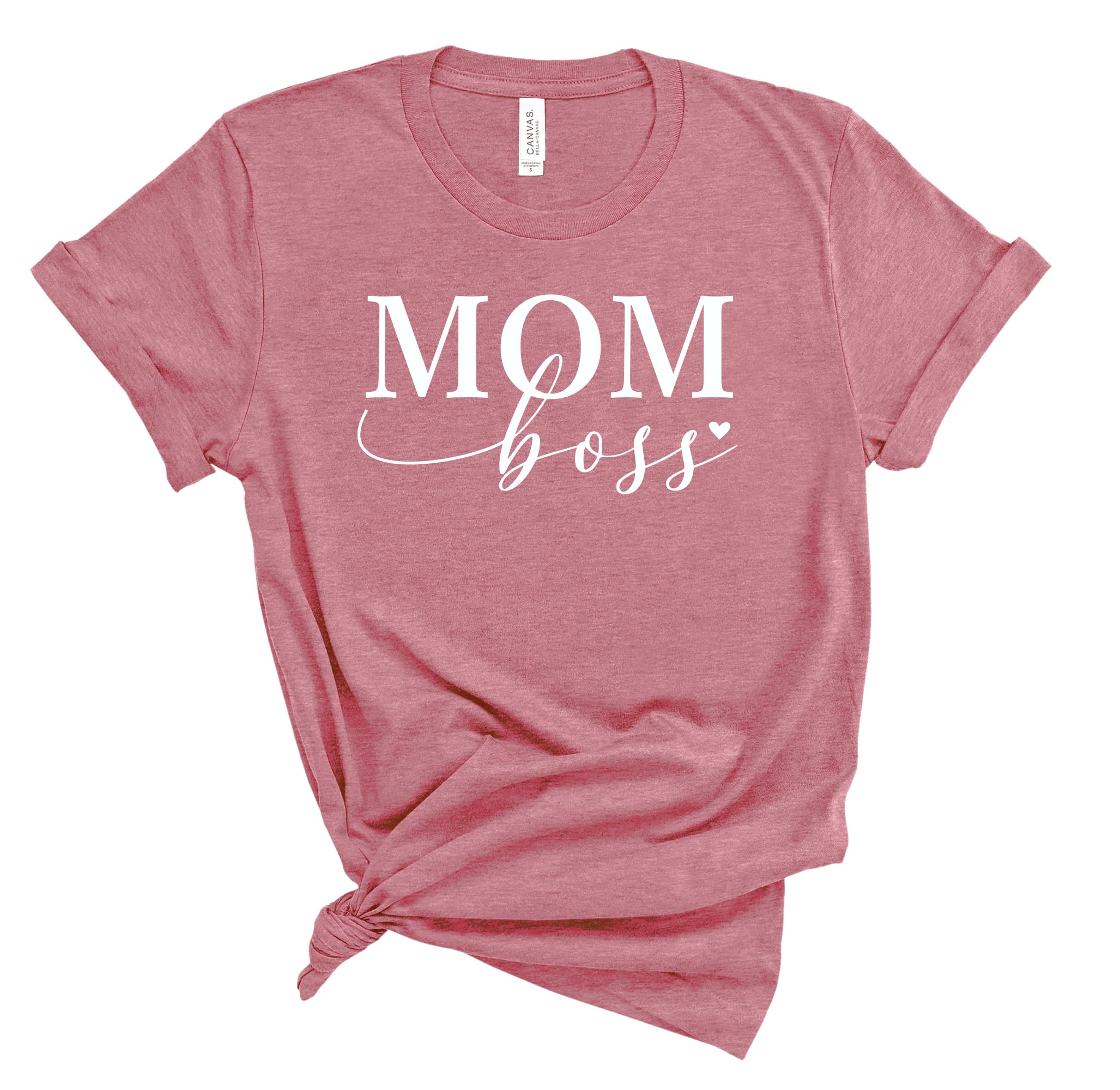 Mom Boss T-Shirt - Funny Entrepreneur Mom Shirt for Women | Perfect Mother's Day Gift | Comfortable Cotton Tee for Working Moms, Business Owners & Motherhood | Great for Office, Meetings or Casual Outings