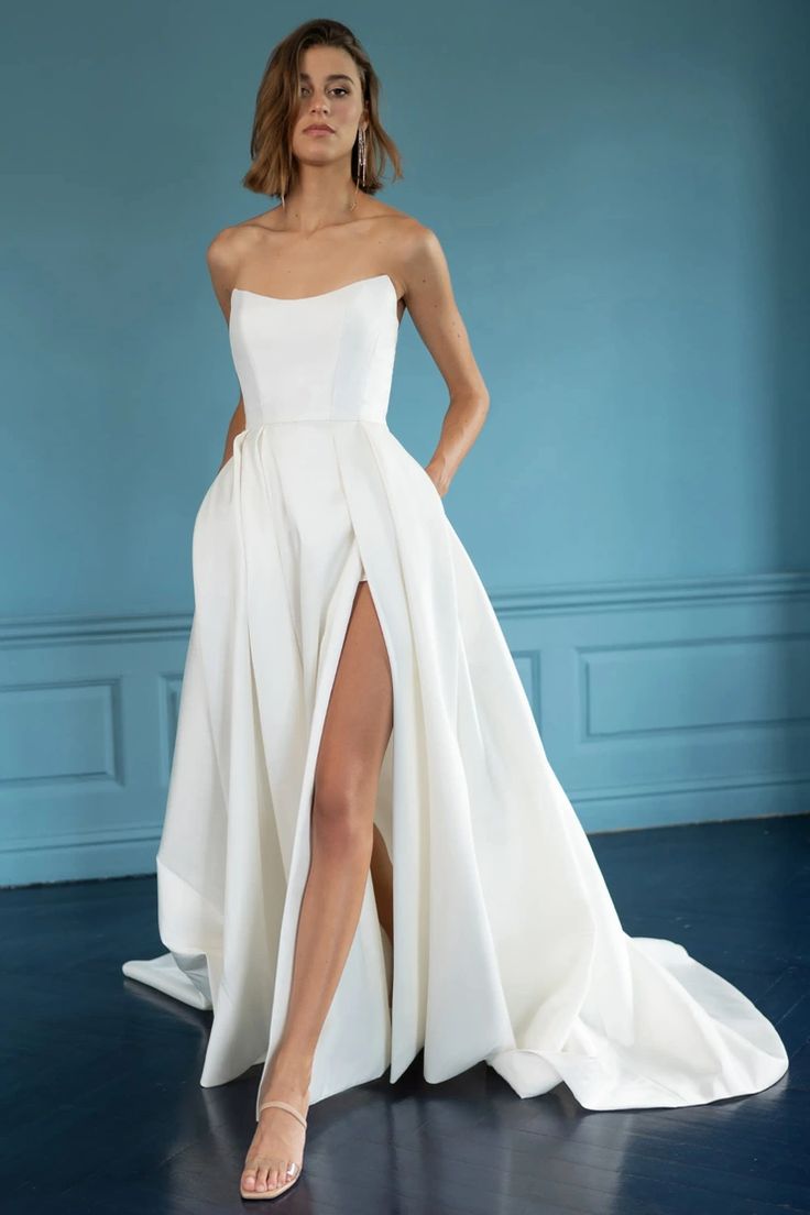 Jenny Yoo Mollie Gown - Elegant Wedding Dress for Brides | Perfect for Beach, Garden & Church Ceremonies