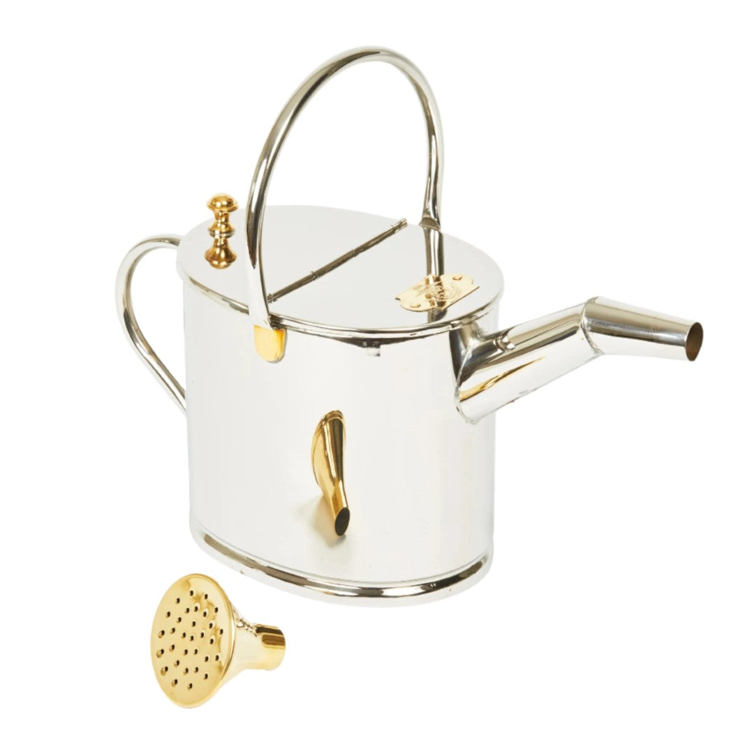 Premium 4L Stainless Steel Watering Can for Indoor & Outdoor Plants - Durable, Rust-Proof Garden Watering Can for Flowers, Herbs, and Houseplants