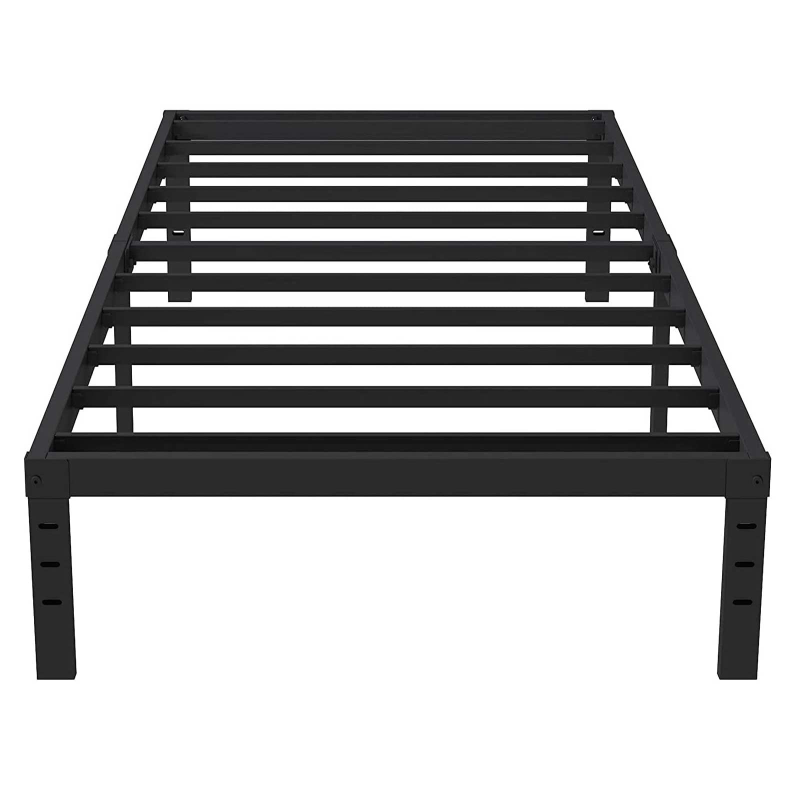 Heavy Duty Metal Twin Size Platform Bed Frame - No Box Spring Needed, 14 Inch Height, Supports 1000 lbs, Easy Assembly & Noise Free (Black) - Perfect for Kids Rooms, Guest Beds & Small Spaces