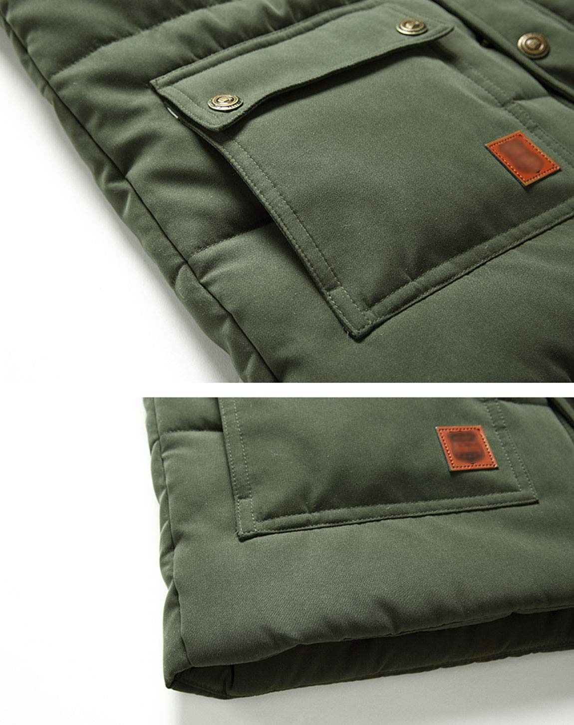 HOW'ON Men's Fleece Vest - Winter Warm Puffer Vest Sleeveless Jacket for Outdoor Activities, Hiking & Casual Wear
