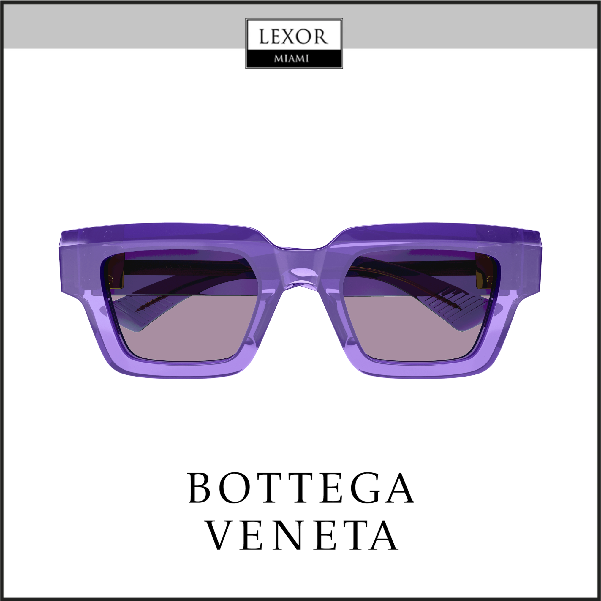 Bottega Veneta BV1230S 003 49mm Unisex Recycled Acetate Sunglasses - UV Protection, Polarized Lenses for Men & Women - Perfect for Beach, Driving & Outdoor Activities