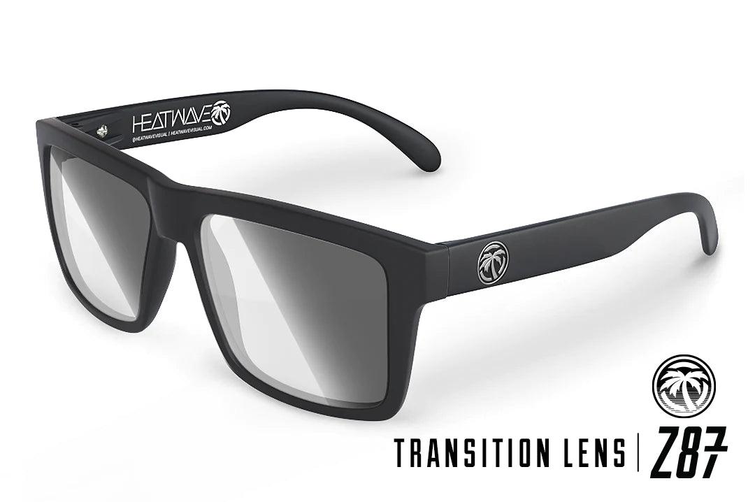 Vise Z87 Safety Sunglasses with Transition Lens - Black Frame - ANSI Z87.1 Certified for Work, Sports & Outdoor Activities