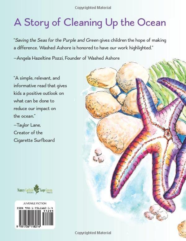 Save the Ocean: Eco-Friendly Storybook for Kids About Purple & Green Sea Conservation | Perfect for Classroom & Home Reading
