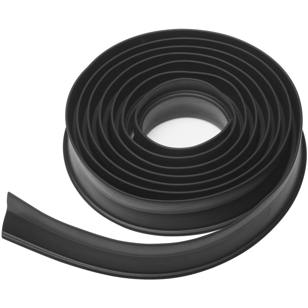 National Hardware N281-279 V7664 Black Garage Door Weatherstripping - 10 Feet Long for Weatherproofing & Insulation | Perfect for Home Garage Door Seals and Weather Protection