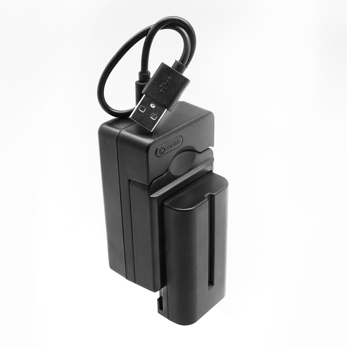 Moman NP-F550 Battery & Charger Kit for Sony Camera, Field Monitor, Photography Lights - Includes F550 Battery Plate - Perfect for Outdoor Shooting & Studio Lighting
