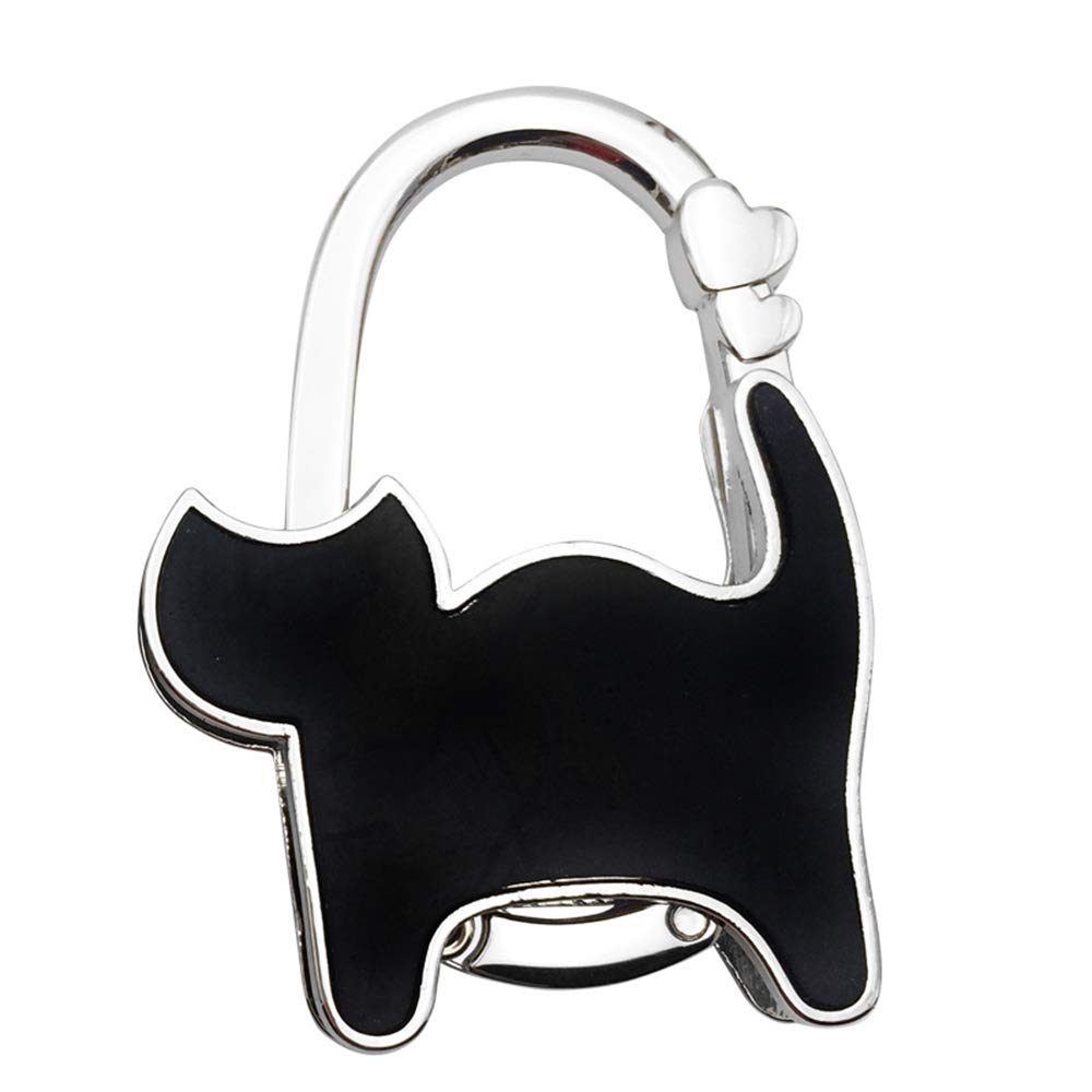 Foldable Metal Purse Hook & Hanger - Cute Cat Design for Handbags, Tables & Storage | Perfect for Restaurants, Travel & Home Organization