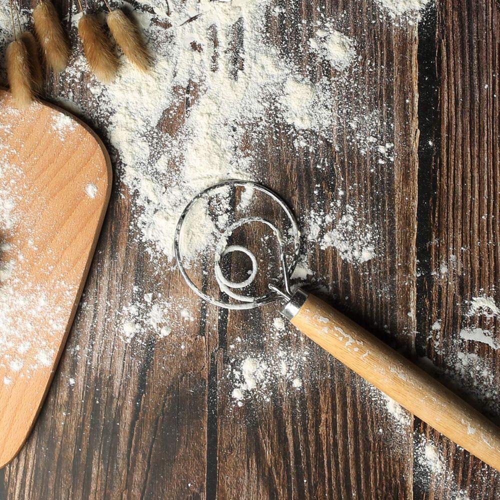 Premium Stainless Steel Danish Dough Whisk - 13