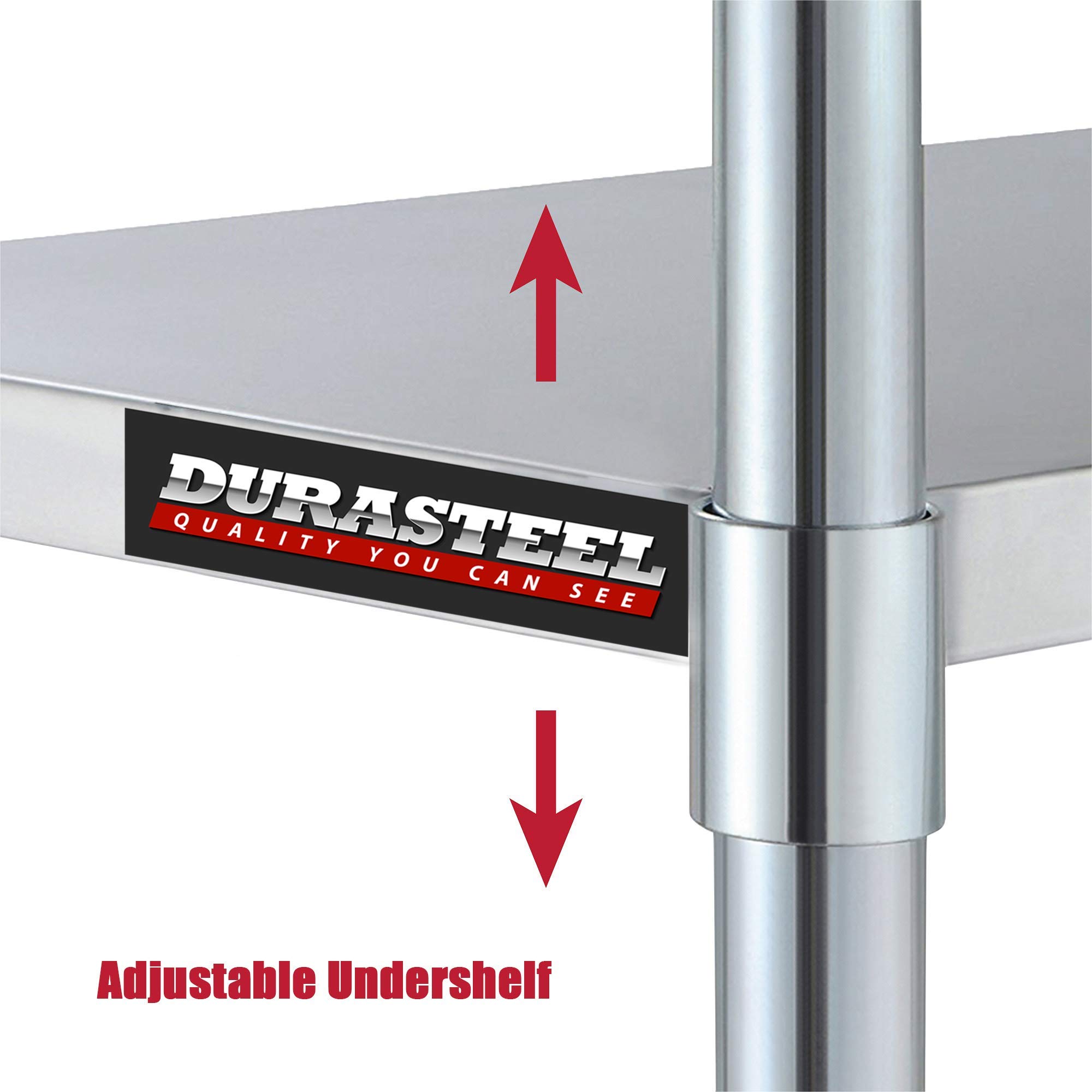 DuraSteel Adjustable Galvanized Under Shelf for 24