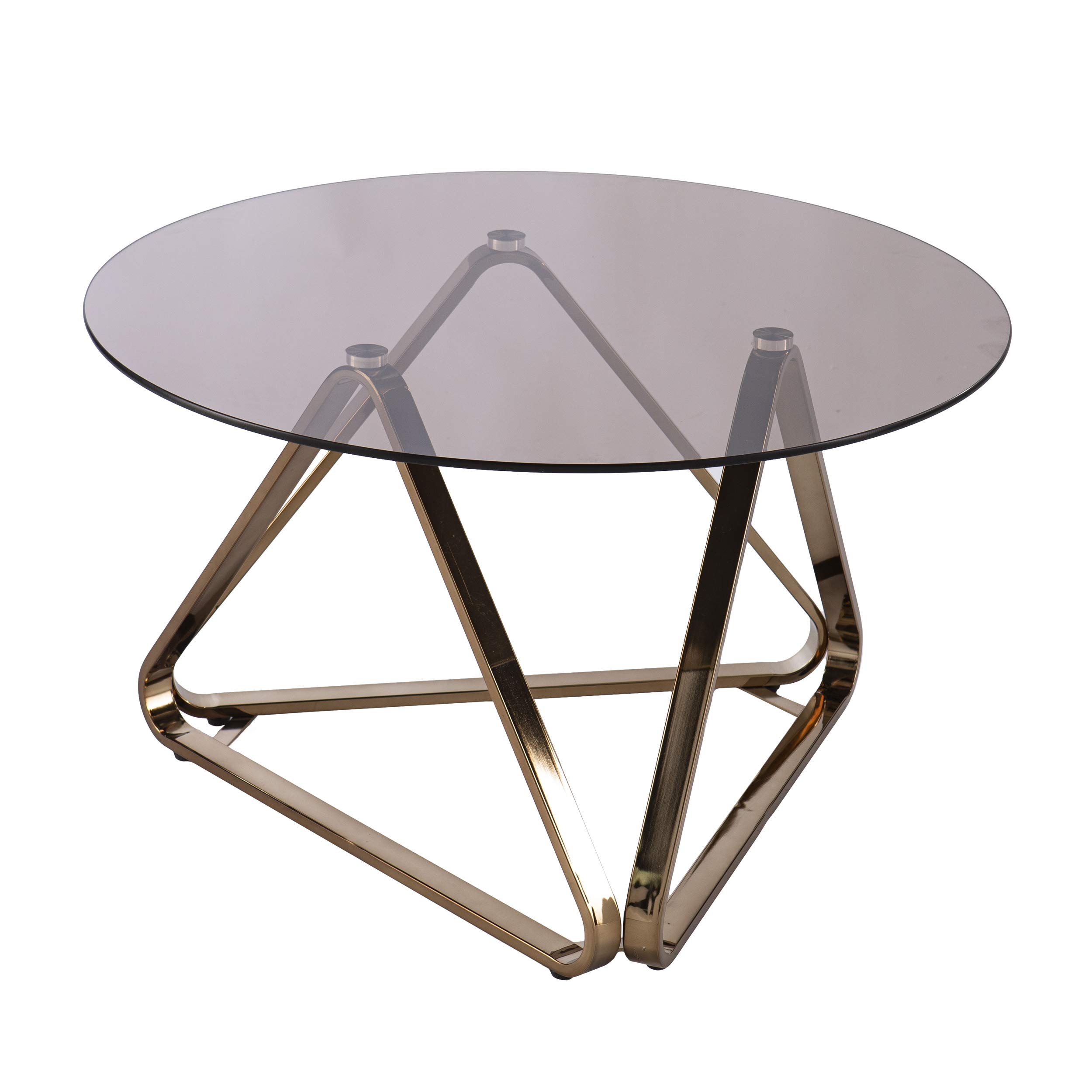 SEI Furniture Stondon Coffee Table - Standard Size, Champagne Finish - Perfect for Living Room, Lounge & Home Decor